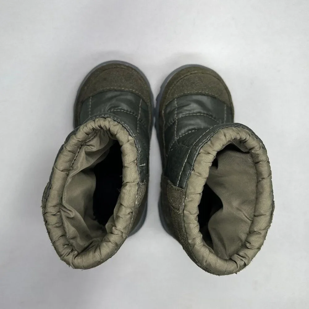 The‎ North Face Boy's Size 5 Green Winter Boots